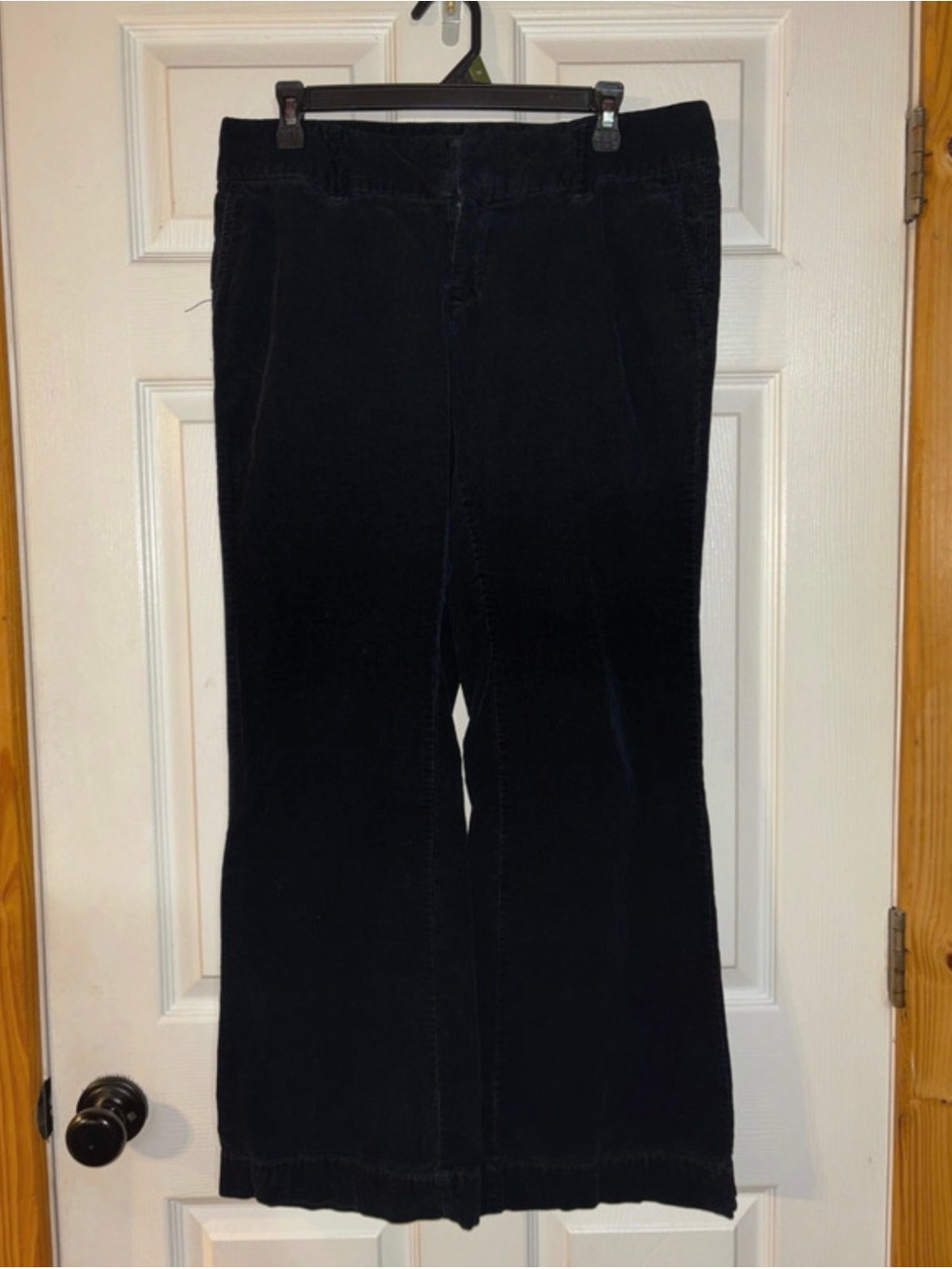 GAP Black Wide-Leg Corduroy Jeans